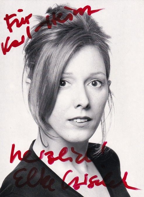 Autogramm Schauspieler | Elke CZISCHEK | 1990er (Portrait SW Rüdel)