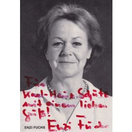 Autogramm Schauspieler | Enzi FUCHS | 1990er (Portrait SW) Simon