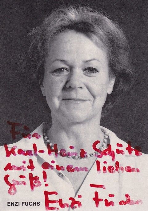 Autogramm Schauspieler | Enzi FUCHS | 1990er (Portrait SW) Simon