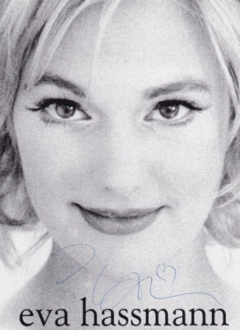 Autogramm Schauspieler | Eva HASSMANN | 2000er (Portrait SW) Schoppe