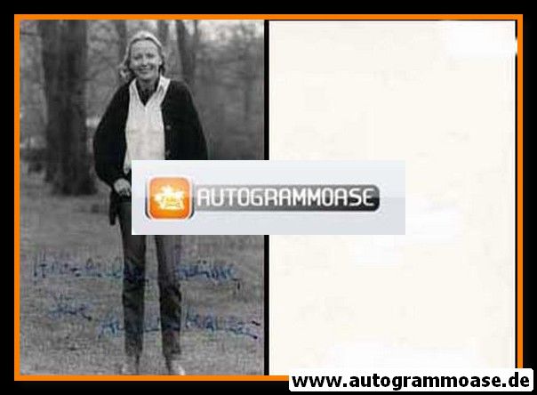 Autogramm Schauspieler | Angelika MAHLAU | 1990er Foto (Portrait SW)