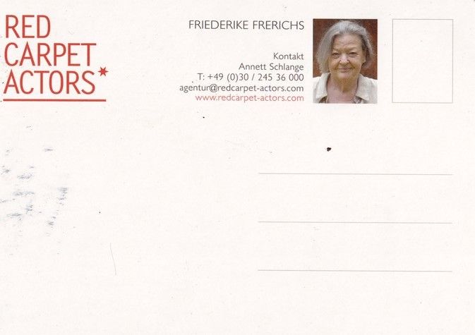 Autogramm Schauspieler | Friederike FRERICHS | 2010er (Portrait Color) RCA