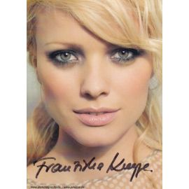 Autogramm Model | Franziska KNUPPE | 2010er (Portrait Color)