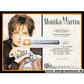 Autogramm Schlager | Monika MARTIN | 2000 "Mein Liebeslied" (Portrait Color) Koch
