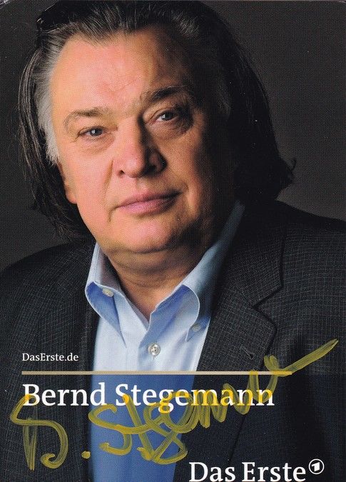 Autogramm TV | ARD | Bernd STEGEMANN | 2010 "Im Angesicht Des Verbrechens"