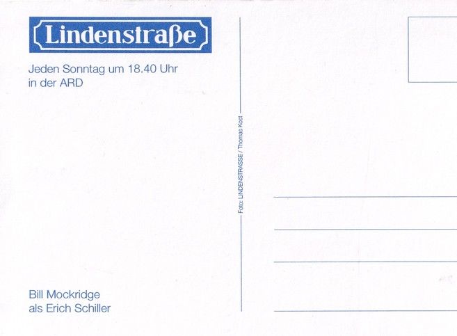Autogramm TV | ARD | Bill MOCKRIDGE | 2000er "Lindenstrasse" (Kost)