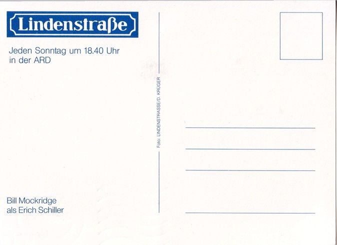 Autogramm TV | ARD | Bill MOCKRIDGE | 2000er "Lindenstrasse" (Krüger)