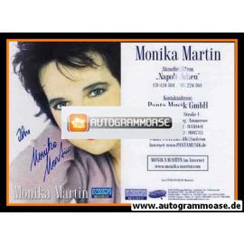 Autogramm Schlager | Monika MARTIN | 2001 "Napoli Adieu" (Koch)