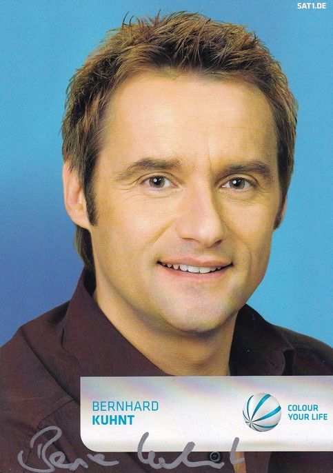 Autogramm TV | SAT1 | Bernhard KUHNT | 2000er (Portrait Color) Menne