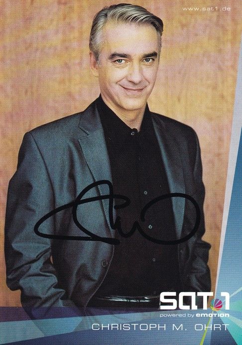 Autogramm TV | SAT1 | Christoph M. OHRT | 2000er "Edel & Starck" (Portrait Color Eichhorst) 1