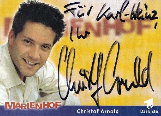 Autogramm TV | ARD | Christof ARNOLD | 2000 "Marienhof" (Portrait Color Reiter)