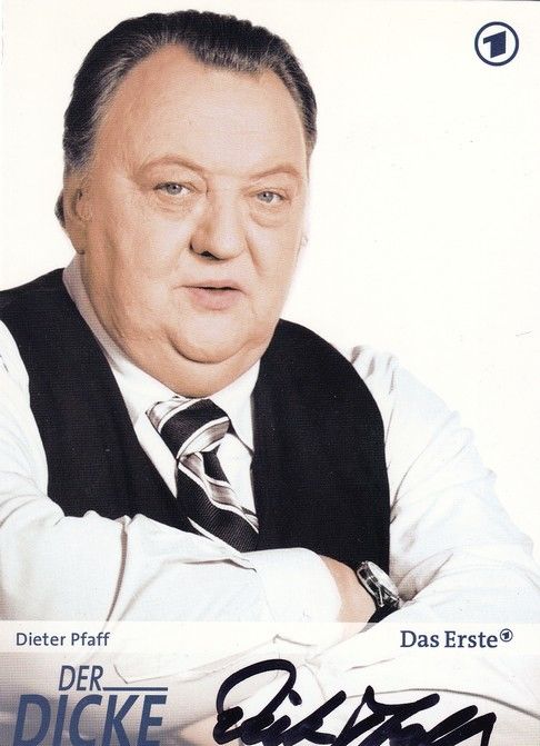 Autogramm TV | ARD | Dieter PFAFF | 2010 "Der Dicke" (Roschlaub)