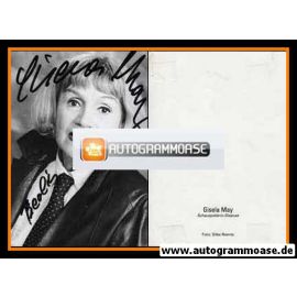 Autogramm Schauspieler | Gisela MAY | 1980er (Portrait SW)