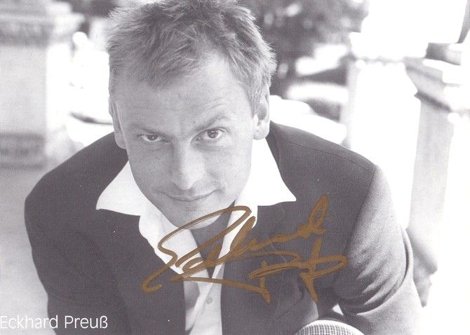Autogramm Schauspieler | Eckhard PREUSS | 2000er (Portrait SW)
