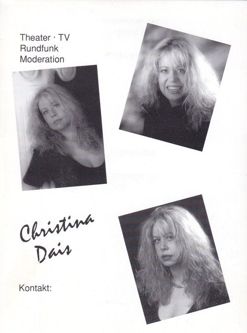Autogramm Schauspieler | Christina DAIS | 2000er (Portrait SW)