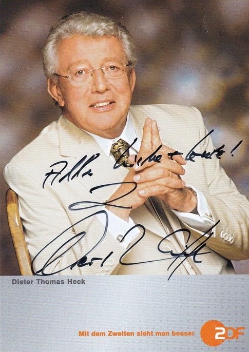 Autogramm TV | ZDF | Dieter Thomas HECK | 2007 (Portrait Color) Esser