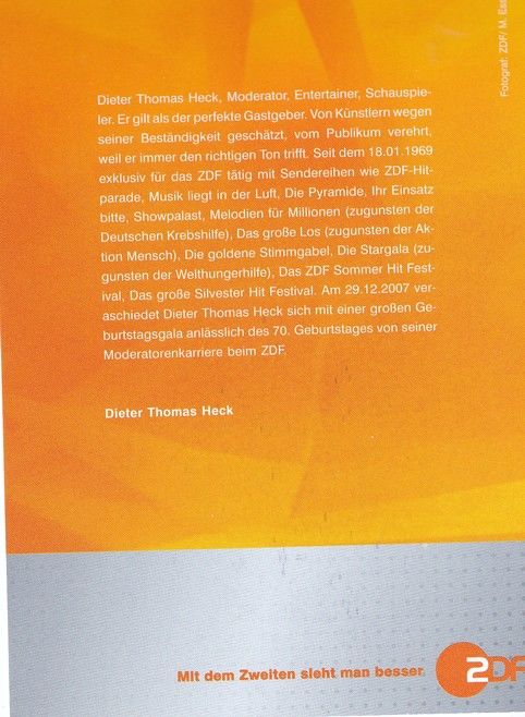 Autogramm TV | ZDF | Dieter Thomas HECK | 2007 (Portrait Color) Esser