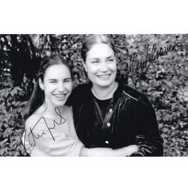 Autogramme Schauspieler | Ellen SCHWIERS + Katerina JACOB | 1980er Foto (Portrait SW XL)