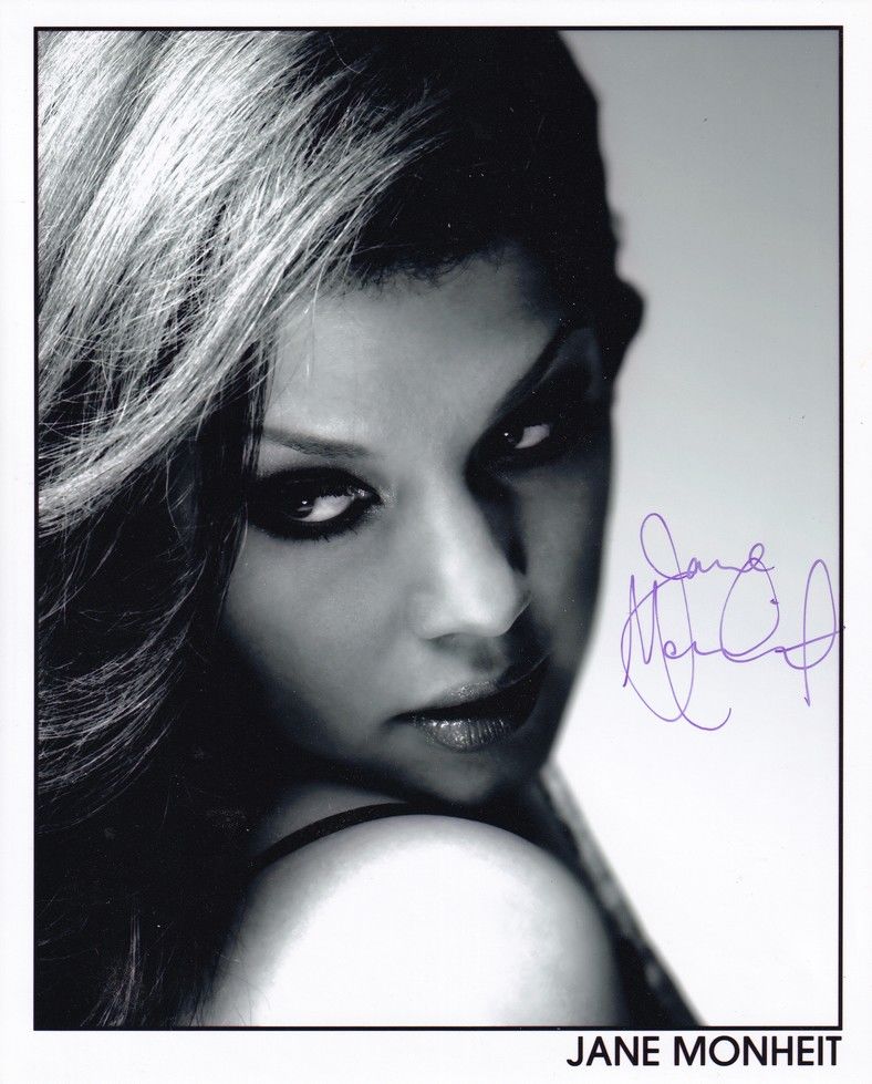 Autogramm Jazz (USA) | Jane MONHEIT | 2010er Foto (Portrait SW XL)
