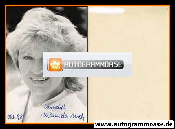 Autogramm Schauspieler | Manuela METZ | 1980er Foto (Portrait SW)
