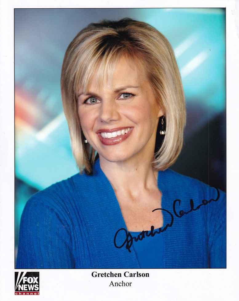 Autogramm Model / TV (USA) | Gretchen CARLSON | 2000er Foto (Portrait Color XL Fox) Miss America