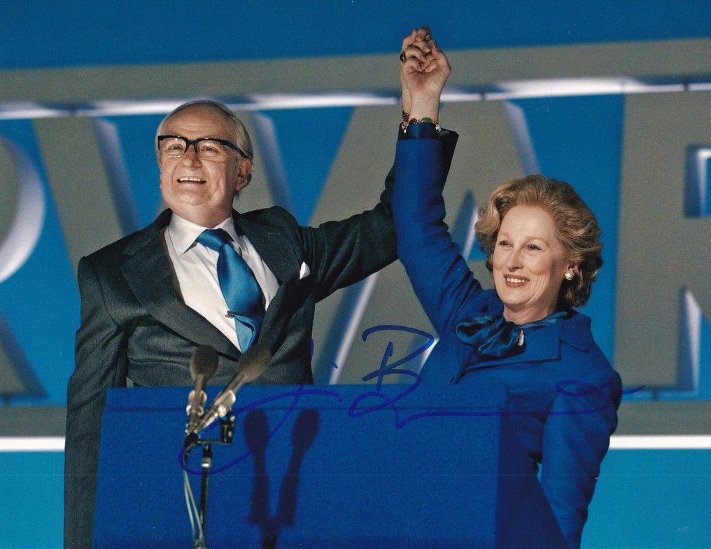Autogramm Film (UK) | Jim BROADBENT | 2011 Foto "The Iron Lady" XL