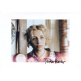 Autogramm Schauspieler | Teresa HARDER | 2001 (Portrait Color XL) Tatort - Bestien