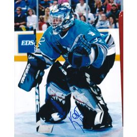 Autogramm Eishockey | USA | San Jose | Kelly HRUDEY | 1990er Foto (Spielszene Color XL) COA