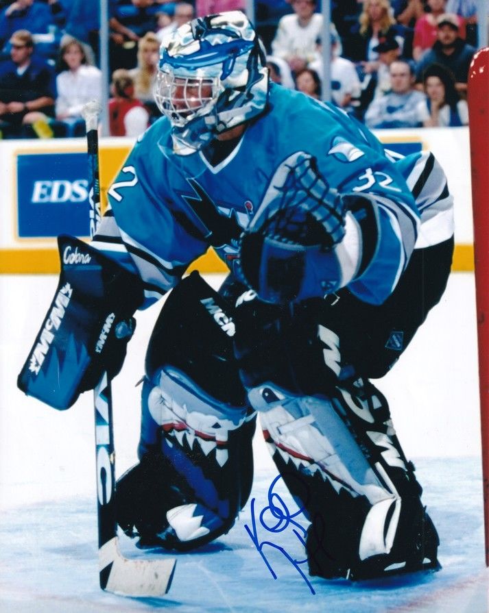 Autogramm Eishockey | USA | San Jose | Kelly HRUDEY | 1990er Foto (Spielszene Color XL) COA