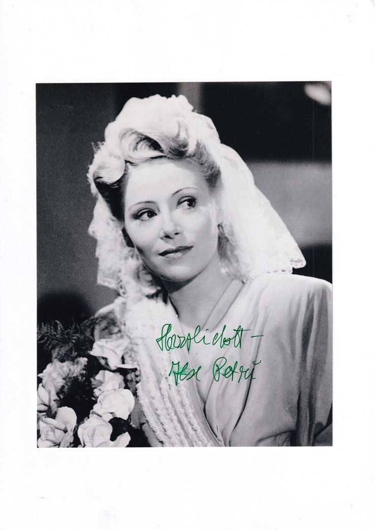 Autogramm Schauspieler | Ilse PETRI | 1950er Foto (Portrait SW XL)