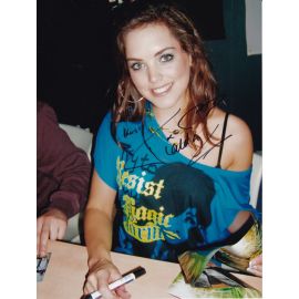 Autogramm Model / Pop (Niederlande) | Tialda VAN SLOGTEREN | 2010er Foto (Portrait Color XL)