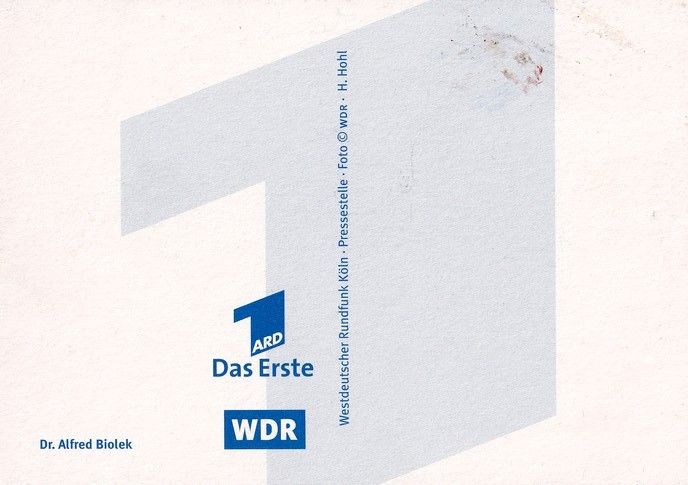 Autogramm TV | ARD | Alfred BIOLEK | 2000er (Portrait Color WDR) Hohl