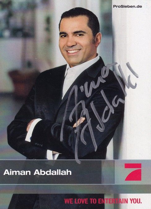 Autogramm TV | PRO7 | Aiman ABDALLAH | 2000er (Portrait Color) Gavinha