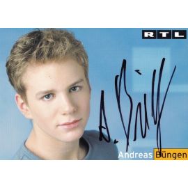 Autogramm TV | RTL | Andreas BÜNGEN | 2000er "Unter Uns" (Portrait Color Stempell)
