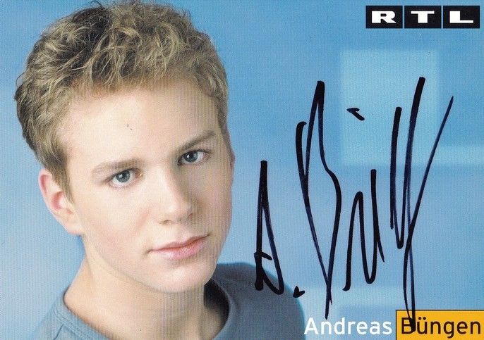 Autogramm TV | RTL | Andreas BÜNGEN | 2000er "Unter Uns" (Stempell)