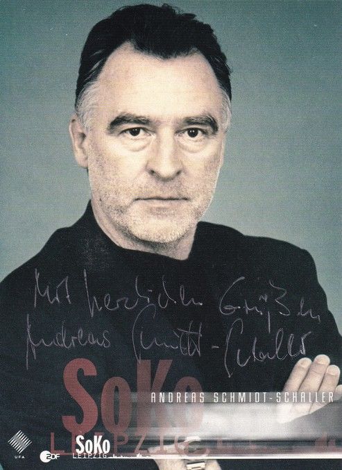 Autogramm TV | ZDF | Andreas SCHMIDT-SCHALLER | 2000er "SOKO Leipzig" (Bothor)