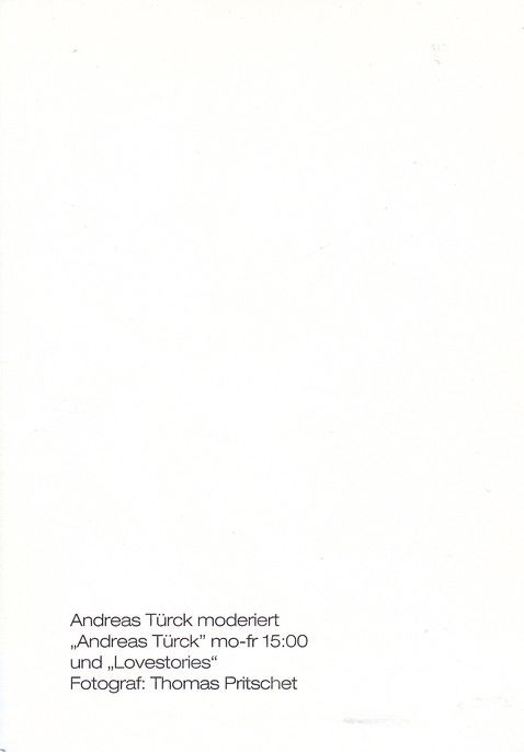Autogramm TV | PRO7 | Andreas TÜRCK | 2000er "Lovestories" (Pritschet)