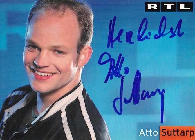 Autogramm TV | RTL | Atto SUTTARP | 1990er "Hinter Gittern" (Portrait Color Bauendahl)