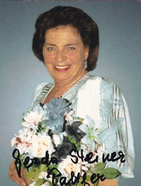 Autogramm Schauspieler | Gerda STEINER-PALTZER | 1990er (Portrait Color) Seelos