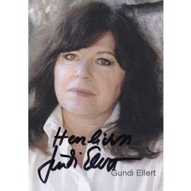 Autogramm Schauspieler | Gundi ELLERT | 2000er (Portrait Color)