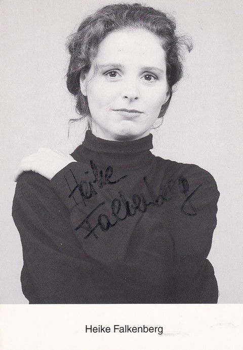 Autogramm Schauspieler | Heike FALKENBERG | 1990er (Portrait SW Rüdel) Wacker