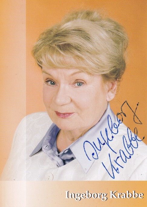 Autogramm Schauspieler | Ingeborg KRABBE | 2010er (Portrait Color)