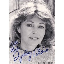 Autogramm Schauspieler | Ingeborg SCHÖNER | 1980er (Portrait SW Rüdel) Pilger