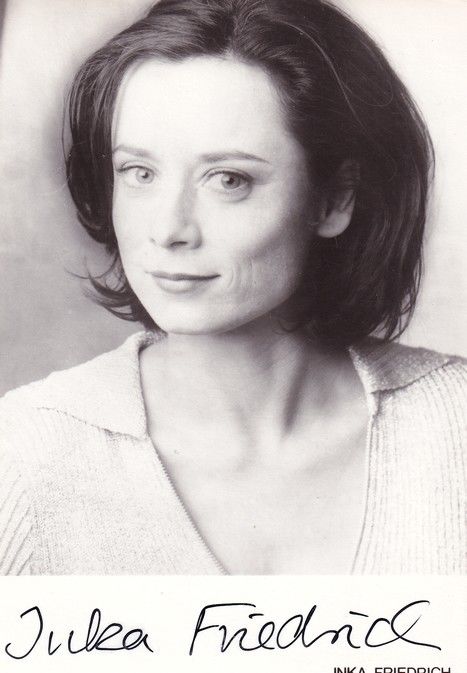 Autogramm Schauspieler | Inka FRIEDRICH | 1990er (Portrait SW Rüdel) Wiese