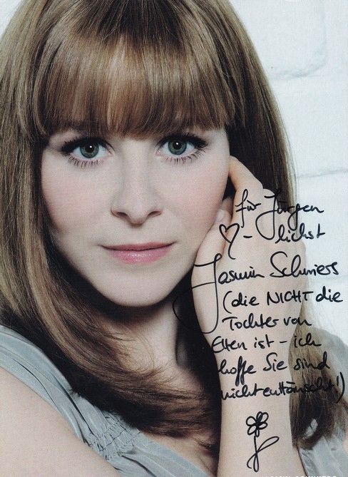 Autogramm Schauspieler | Jasmin SCHWIERS | 2000er (Portrait Color) Guldener