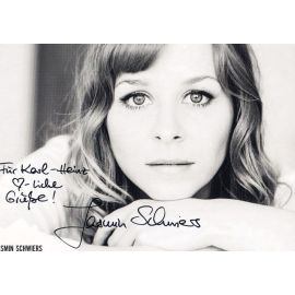 Autogramm Schauspieler | Jasmin SCHWIERS | 2000er (Portrait SW) Nass