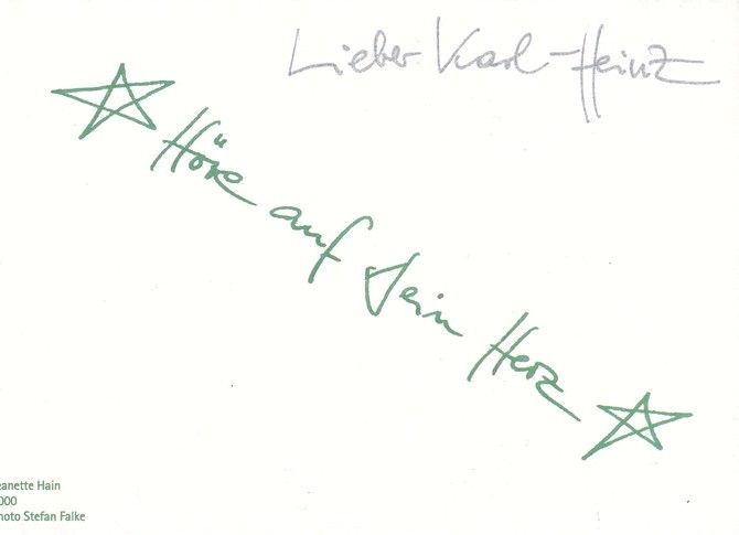 Autogramm Schauspieler | Jeanette HAIN | 2000 (Portrait Color) Falke