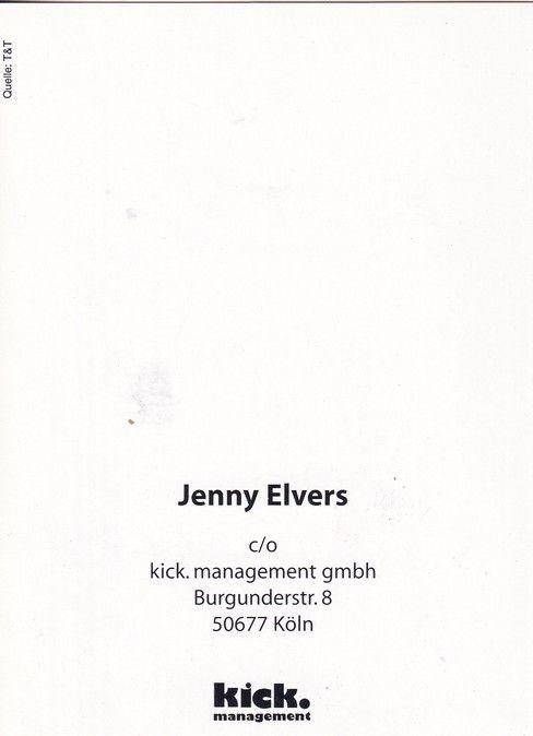 Autogramm Schauspieler | Jenny ELVERS | 2000er (Portrait Color) Kick