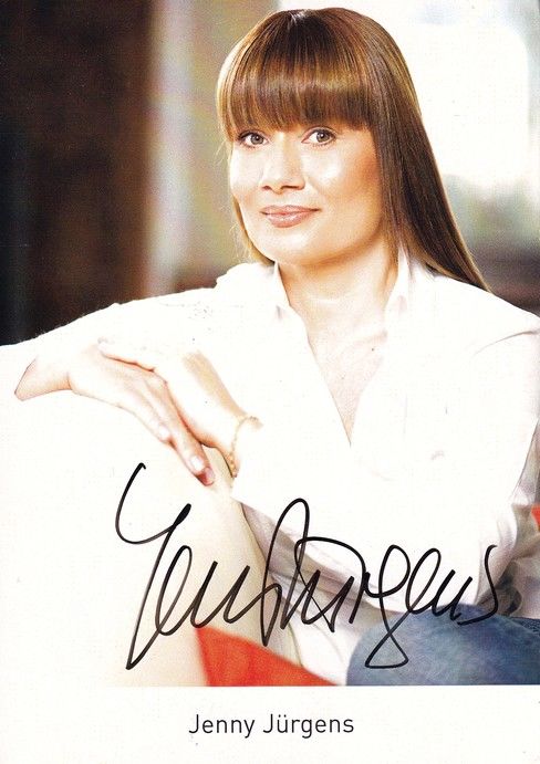 Autogramm Schauspieler | Jenny JÜRGENS | 2000er (Portrait Color) Menzel 1