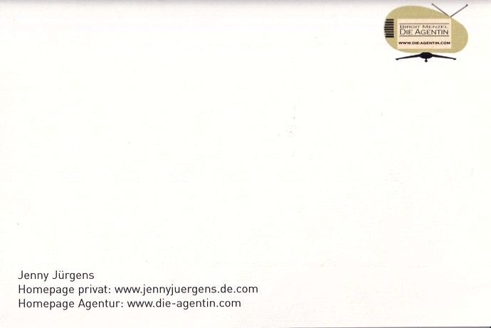 Autogramm Schauspieler | Jenny JÜRGENS | 2000er (Portrait Color) Menzel 1